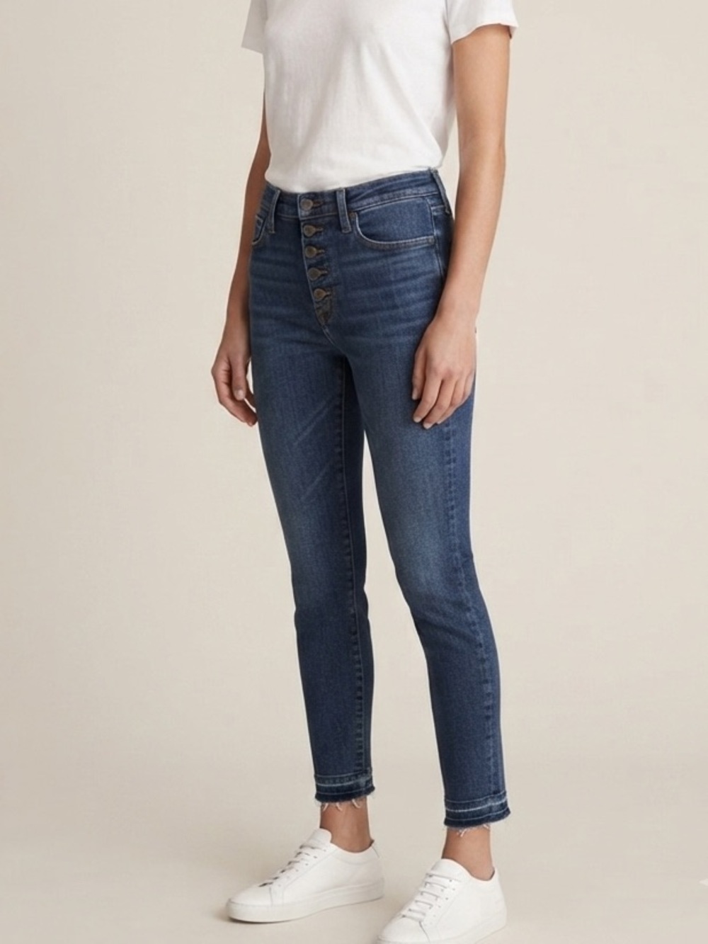 Veronica Beard Sz 28 Debbie 10” Denim Skinny Classic Jeans